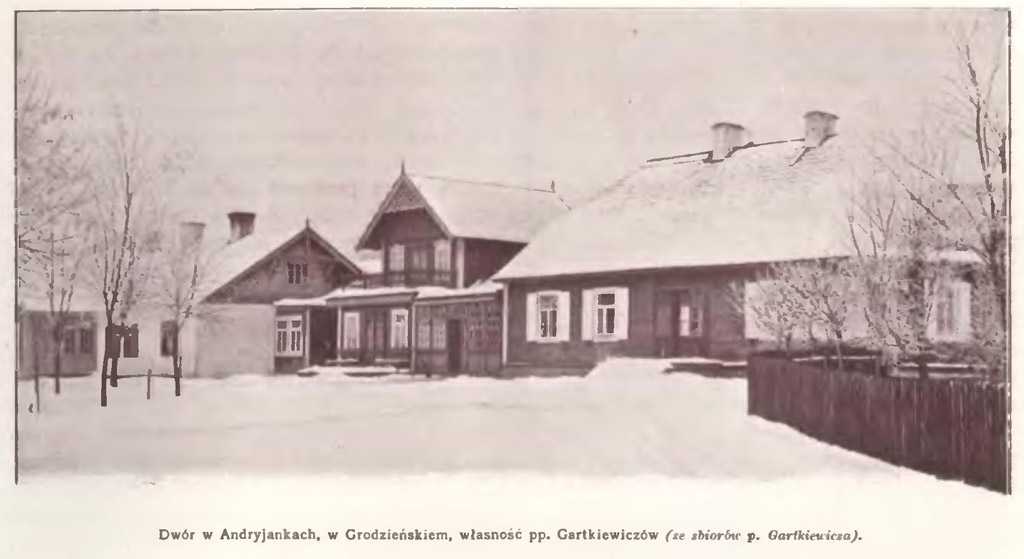 Dwór w Andryjankach przed 1911 rokiem